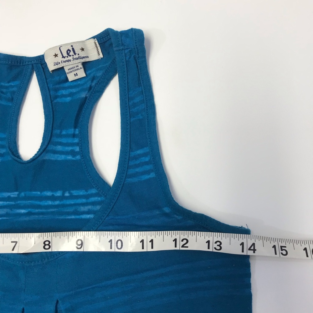 [LEI] Semi-Sheer Keyhole Racerback Tank - Picture 6 of 8